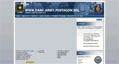 Desktop Screenshot of dami.army.pentagon.mil