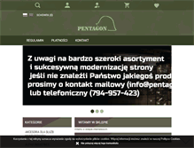 Tablet Screenshot of pentagon.pl